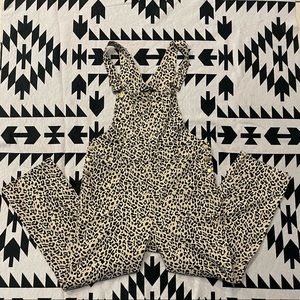 NWOT Leopard Print Overalls